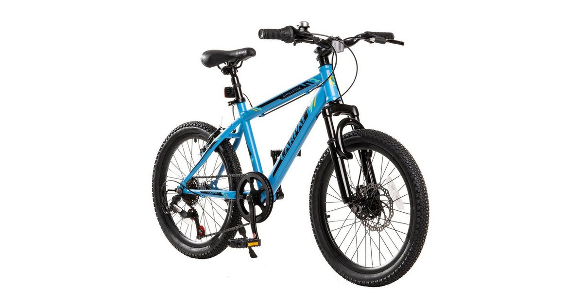 Bicicletta Da Bambino 20 Pollici A 7 Marce - Mountain Bike Per Bambini 1.3-1.5m, Colore Verde, Portata 85 Kg