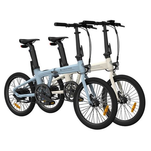 Ado E-Bike 2*Air 20 Faltrad E-Fahrrad Ultraleichtgewicht 17,5 KG,Riemenantrieb, 1 Gang, Heckmotor, ebike Damen/Herren,StVZO( mit Akku-Ladegerät,Handyhalter)