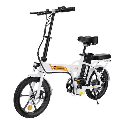 Evercross Tech E-Bike EK5 Faltbares E-Fahrrad,klapprad Riemenantrieb,Pedelec, 36V 8.4 AH, 3 Gang, Heckmotor,15/20/25 KM/H, bis 20-45km, ebike Herren/Damen