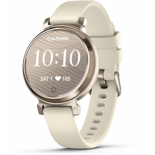 Garmin Lily 2 Smartwatch kokosnuss/cremegold für Damen. Smartwatch, Kleines stylisches Design, Elegantes Metallgehäuse