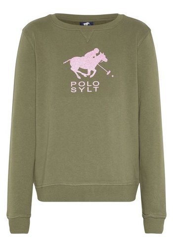 Polo Sylt Sweatshirt mit glitzerndem Labelprint
