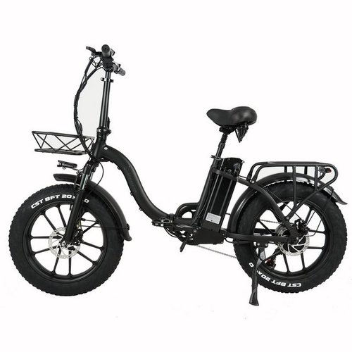 Fangqi E-Bike 20zoll Faltbares E-bike,Shimano 7 Gang,LCD display,Damenfahrrad, shimano, Kettenschaltung, Heckmotor, (spar-set,Elektrisches Mountainbike mit Frontkorb, Gepäckträger, Blinker, 48V/15AH akku)