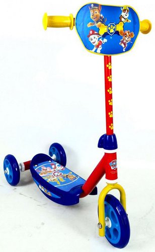 Paw Patrol Tretroller Kinder - Blau Rot - bis 20 kg - zu 85% vormontiert - 2 bis 6 Jahren