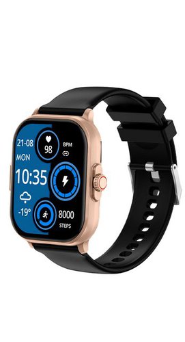 Knauermann Neo (Eckig / 2024) Smartwatch (5,1 cm cm/2,01 Zoll), inkl. Schnell-Ladekabel