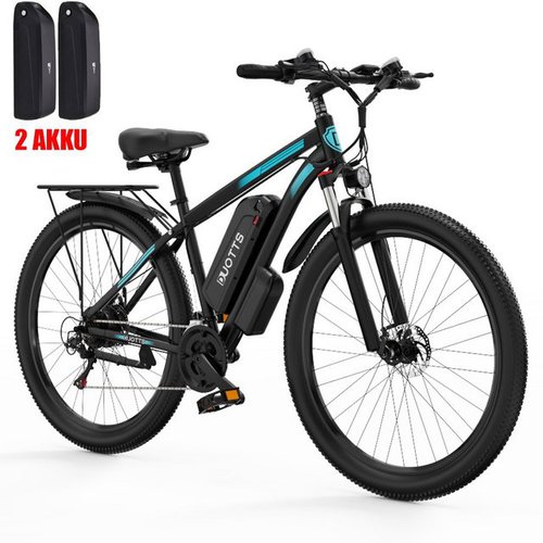 Docrooup E-Bike E Bike 29 Zoll, Elektrofahrrad Pedelec für Damen und Herren, Heckmotor, (E-Fahrrad mit 48V 15Ah Wechselakku, shimano 21 Gang Schaltung,Handyhalterung mit Regenschutz, Citybike Electric Bike Ebike Reichweite bis zu 30-60Km), mit Installationswerkzeuge(Optionale Batteriemenge)