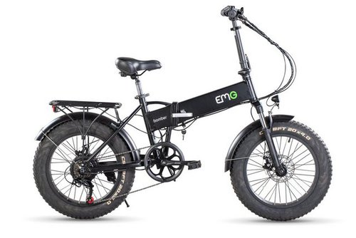 Electric Moving Green E-Bike EMG "Bomber" 20 Zoll Faltbares Fat Muscle E-Bike,1, 6 Gang Shimano, Kettenschaltung, Heckmotor 250 W