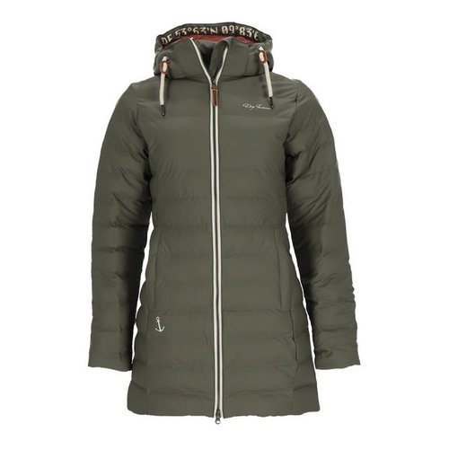 Dry Fashion Regenmantel Damen PU-Mantel Danzig gesteppt - Outdoor-Jacke wind- und wasserdicht