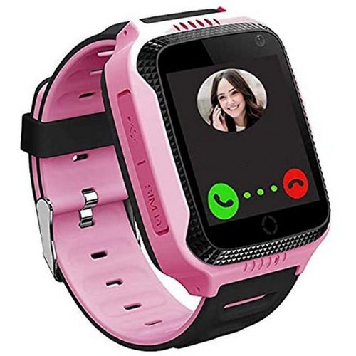 Dtc Gmbh GPS Smartwatch TelefonTouchscreen Kinder SOS Taschenlampe Digitalkame Smartwatch, Geschenk für Kinder Junge Mädchen Student Pink