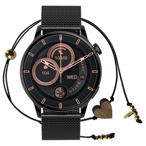 Maxcom Plantwear Men's Bracelet Smartwatch Schwarz Smartwatch
