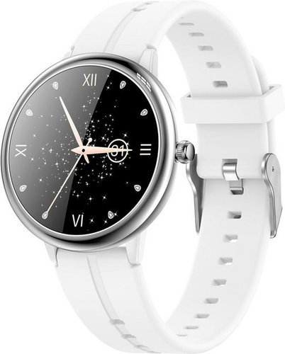Findtime Smartwatch (1,09 Zoll, Android, iOS), mitSchrittzähler Kalorie Puls Sportuhr Musiksteuerung IP68 Wasserdicht