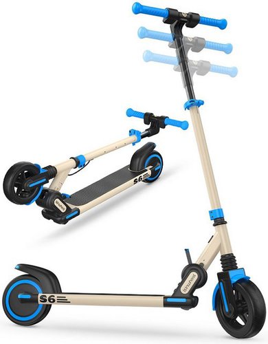 Isinwheel Miniscooter S6 6.5 Zoll Elektroscooter mit 15km Langstrecken Akku, 150,00 W, 15,00 km/h, Hydraulischer Stoßdämpfer