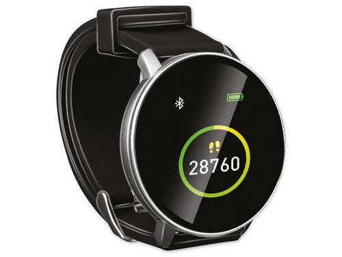 Umbro Fitness-Tracker, schwarz, Herzfrequenz Smartwatch
