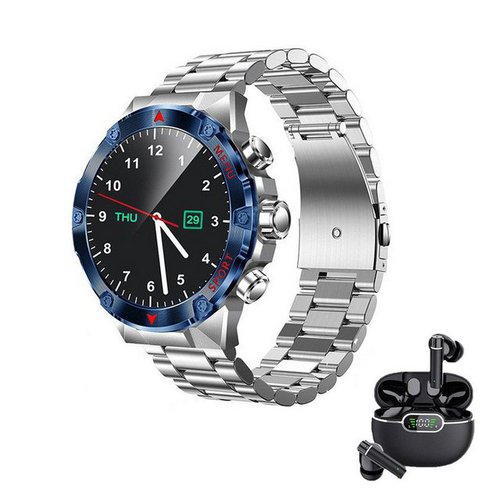 Hyiear Smartwatch, kabelloses Bluetooth-Headset 5.3, lpx5 wasserdicht Smartwatch (Android/iOS), Wird mit UsB-Ladekabel geliefert., Sportarmbander Bluetooth,Touch Control, Woice Assistant.
