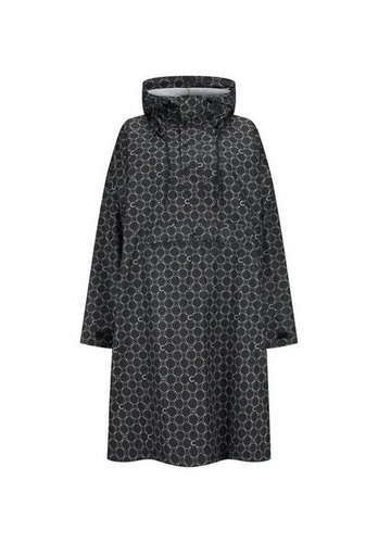 Codello Regenponcho Regen-Poncho mit Monogramm-Muster Farbe schwarz Wasserdicht verschweiße Nähte