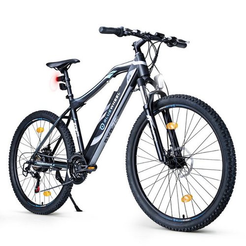 Bluewheel Electromobility E-Bike BXB75, SHIMANO, Kettenschaltung, Heckmotor, Deutsche Qualitätsmarke, EU-konform E-Mountainbike 21 Gänge