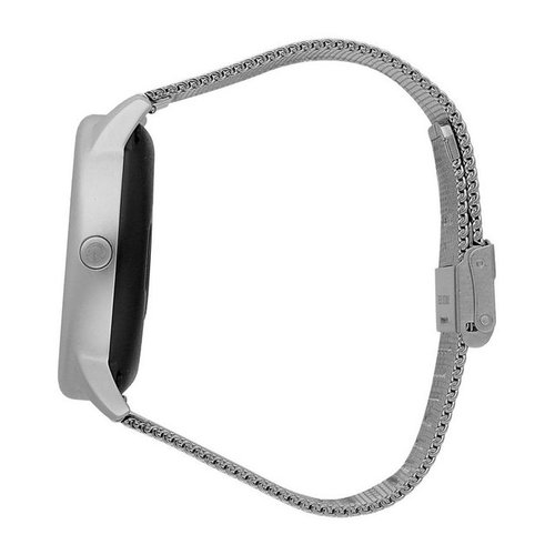 Sector Herren Armbanduhr Analog-Digit Smartwatch, Analog-Digitaluhr, Herren Smartwatch eckig groß (ca. 45,5x50,5mm) Edelstahlarmband silber