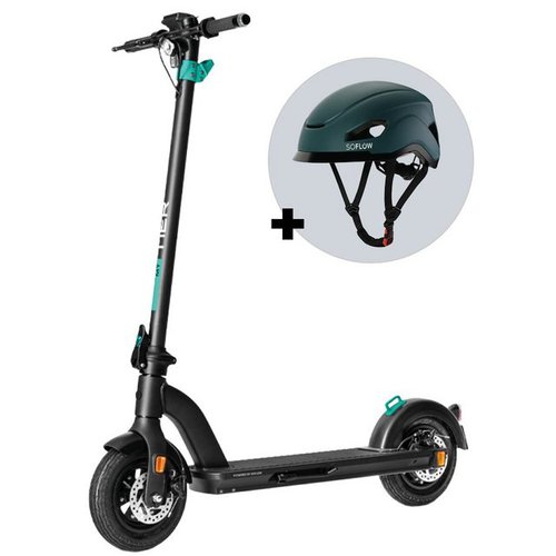 Soflow E-Scooter SO myTIER + Smart Helm Safe N Drive, 20,00 km/h, bis zu 40 km Reichweite