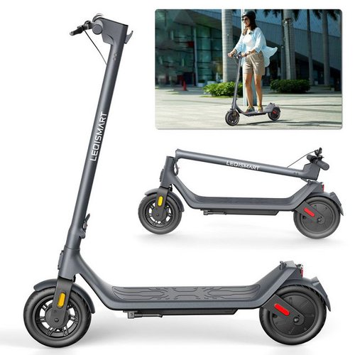 Leqismart E-Scooter Cityroller,Doppelbremsen,Max 30km,bis100kg,ABE Cityroller,7800mAh, 350,00 W, 20,00 km/h, rutschfest,Zusammenklappbar