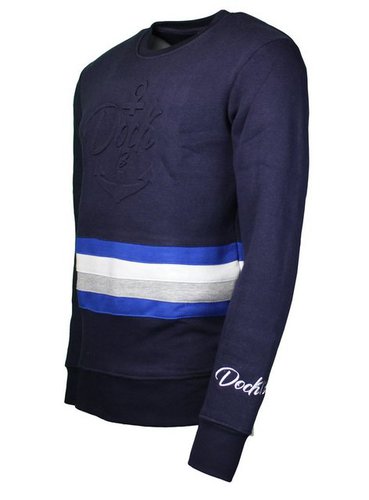 Dock13 Sweatshirt Sweatshirt „Zinnowitz“ im maritimen Style "Dunkelblau" - Small (1-tlg)
