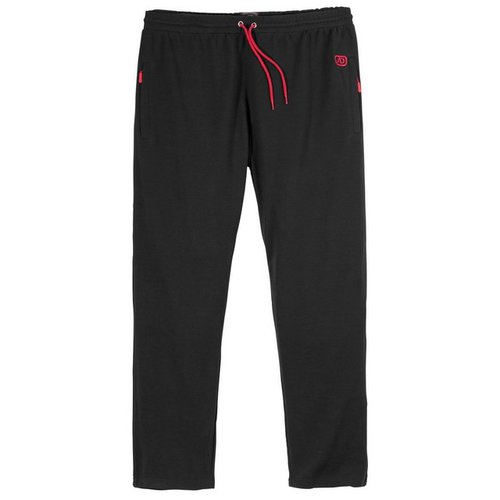Adamo Jogginghose Große Größen Herren Jogginghose schwarz gerippt
