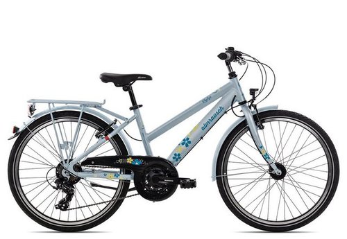 Almrausch Kinderfahrrad Zucker 21 24 Trapez, 21 Gang Shimano TX35, 7-fach Schaltwerk, Kettenschaltung, Jugendfahrrad 24 Zoll blau