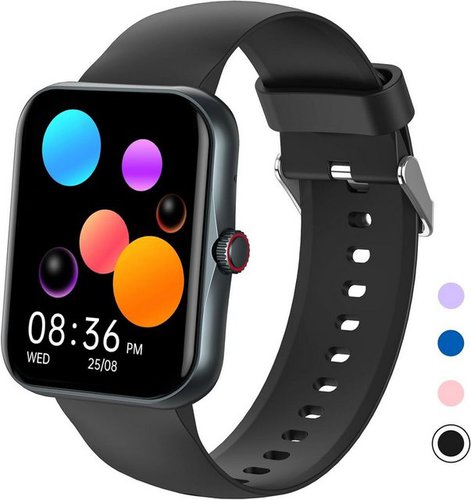 Pthtechus Smartwatch (1,83 Zoll, Andriod iOS), Kinder Touchscreen Fitnessuhr IP68 wasserdichter Fitness Aktivitäts