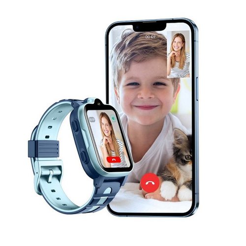 Powerwill Kinder Smartwatch, mit GPS und Telefonfunktionen 4G Smartwatch Smartwatch, Kinderuhr mit Videoanruffunktion Wasserdicht, Geeignet für Jungen und Mädchen, Schüler 4G-Netzwerk