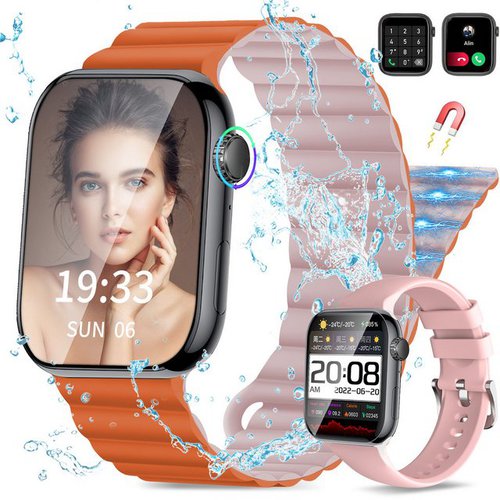 Ibettertec Smartwatch Damen Herren Smartwatch (Fitnessuhr mit Telefonfunktion/WhatsApp Notiz,Smartwatch Fitness Tracker Uhr IP67 Wasserdicht,2,09" HD Voll Touchscreen Fitnessuhr Tracker mit Blutsauerstoff/Pulsmesser/Sportuhr/Schrittzähler/Schlafmonitor Aktivitätstracker usw für iOS/Android Uhren Watch cm)