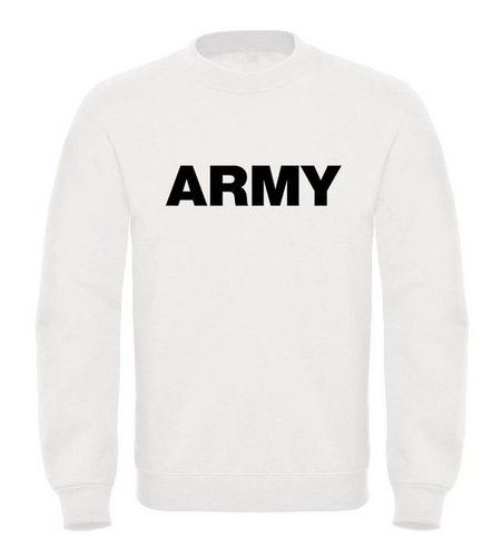 Neverless Sweatshirt Sweatshirt Herren Aufdruck Army Print Rundhals-Pullover Neverless®