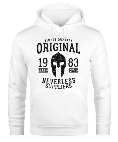 Neverless Hoodie Hoodie Herren Original Gladiator Sparta Helm Athletic Vintage Kapuzen-Pullover Männer Neverless®