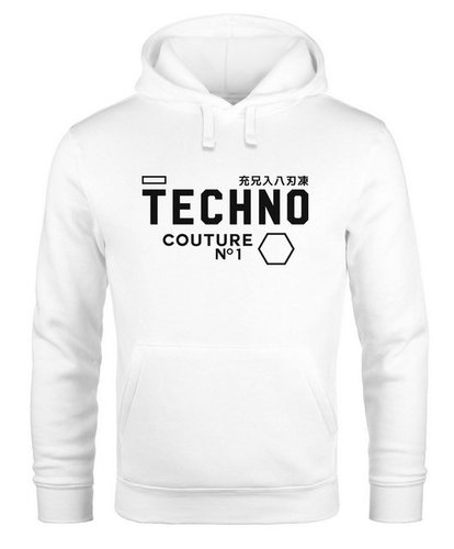 Neverless Hoodie Techno Kapuzen-Pullover Hoodie Herren Männer Neverless®