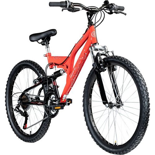 Galano Mountainbike FS180, 18 Gang, Kettenschaltung, Jugendfahrrad ab 8 130-145 cm MTB Fully Fahrrad Mädchen Jungen