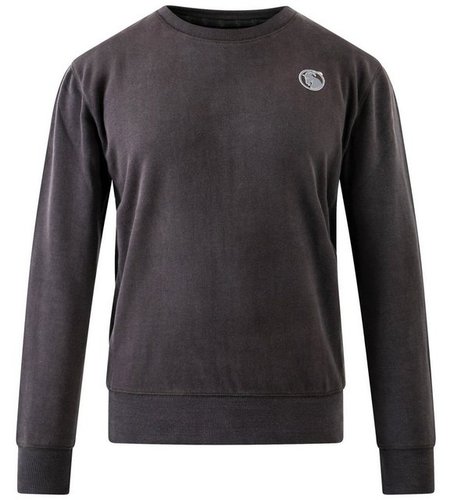 Capricorn Rockwear Sweatshirt Dulais darkgrey vintage Seitlich eingenähter Rippstoff, Größen von S bis 5XL, Mit Rubberprint