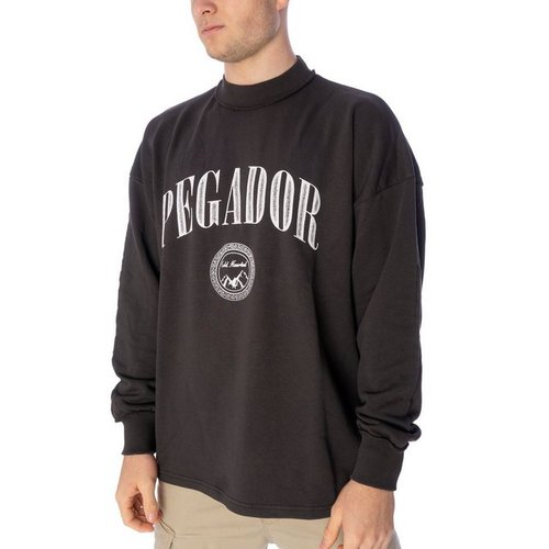 Pegador Sweater Simco Oversized Sweatpulli Washed Iron Grey (1-tlg)