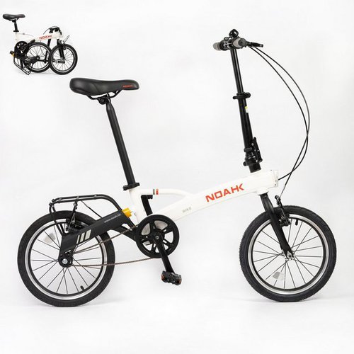 Olotos Faltrad NOAHK Faltbar-Fahrräder, Klapprad, 0 Gang, 16 Zoll mit Quick-Fold-System