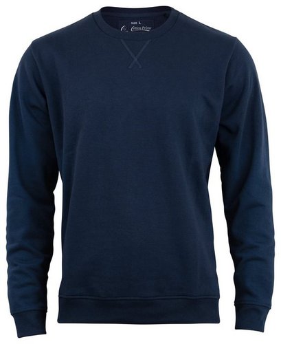 Cotton Prime Cotton Prime® Sweatshirt Sweater Pullover aus Baumwollmischung und weichem Innenfleece