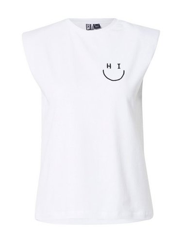 Pieces Funktionsshirt (1-tlg) Stickerei