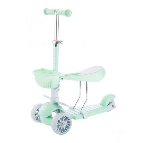 Makani Cityroller Kinderroller BonBon 3 in 1, Dreirad, LED-Vorderräder, höhenverstellbar