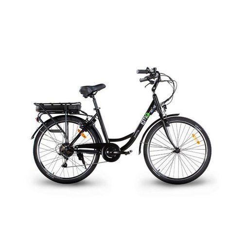 Electric Moving Green E-Bike EMG "Jammy" 26 Zoll City E-Bike, 10Ah, versch. Farben, 6 Gang Shimano, Kettenschaltung, Heckmotor, 360 Wh Akku