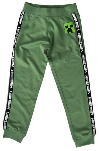Minecraft Jogginghose Kinder Jogginghose Jungen + Mädchen Hose Grün