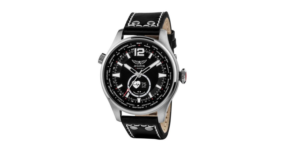 Aviator F Series Smartwatch Analog und Digital Display Fitnessuhr Anrufer ID SMS E Mail Benachrichtigungen