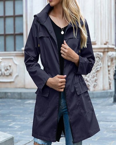 Ronner Ug Regenmantel Regenjacke mit Kapuze, Damen-Regenmantel, Outdoor-Bergsteigerjacke