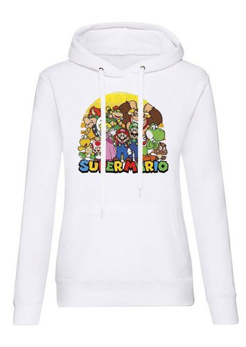 Blondie & Brownie Hoodie Damen Super Mario Sun Apocalypse Luigi Retro Konsole mit Kapuze