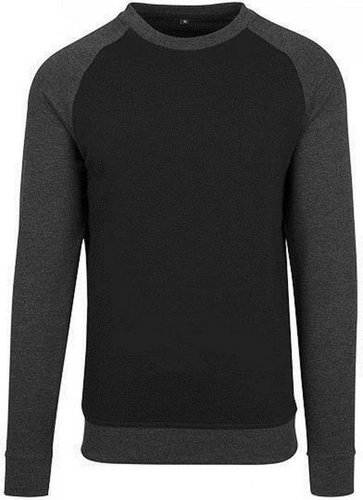 Build Your Brand Sweatshirt Herren Raglan Crewneck