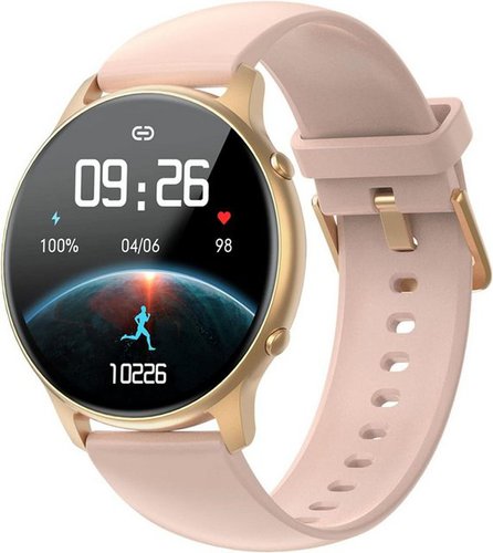 Findtime Smartwatch (1,28 Zoll, Android, iOS), Aktivitätstracker mit Herzfrequenz, Schrittzähler, Schlaf, Wasserdicht