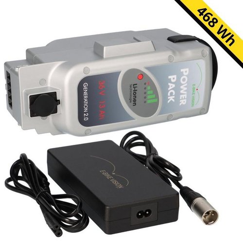 E-Bike Vision SET Power Pack Ersatzakku für Panaso E-Bike Akku