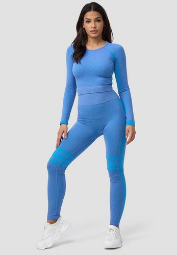 Holala Trainingsanzug Yoga Trainingsanzug Stretch Jogginganzug Aktiv Zweiteiler (2-tlg), 4005 in Blau