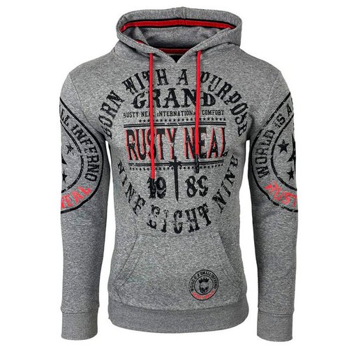 Rusty Neal Kapuzensweatshirt mit angenehmer Passform