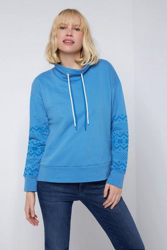 Gina Laura Sweatshirt Sweatshirt oversized Stehkragen