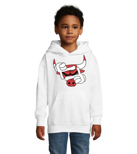 Blondie & Brownie Hoodie Kinder Jungen & Mädchen Bulls Eye Auge Stier Bullen Pullover mit Kapuze